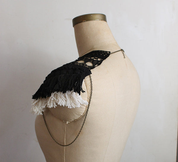 anouk lace and fringe body harness
