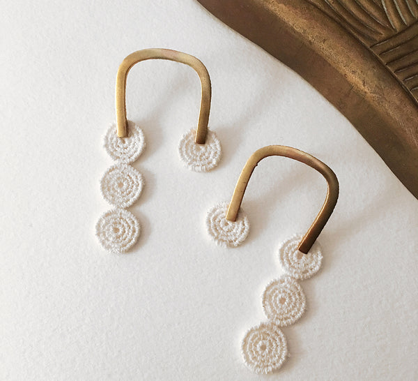 modern bridal earrings